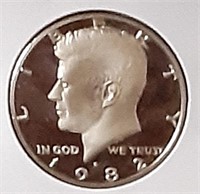 PROOF KENNEDY HALF DOLLAR-1982-S