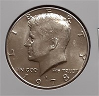 KENNEDY HALF DOLLAR-1978-D