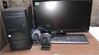 HP Computer, Speakers, Monitor