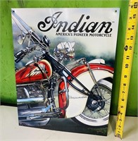 16” Indian Motorcycles Metal Sign
