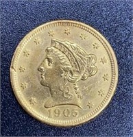 1905 Liberty Head Variety 1 Gold $2.5 Coin