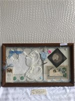 Framed Vintage Keepsake Memorabilia