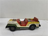 Tin military police car made in Japan