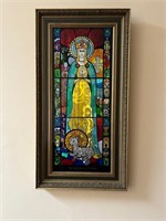 Our Lady Queen of Ireland, Stained Glass Style