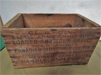 Wooden Ammunition Box 15 x 9.5 x 9" H