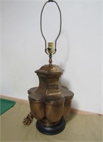 Large Electric Brass Lamp Quite Heavy