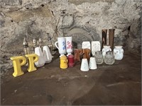 COLLECTION OF VTG. S/P SHAKERS