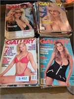 Adult theme Gallery magazine Lot of 25