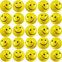 Smile Face Stress Balls (Bulk Pack of 24) for