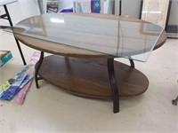 Oval 2 tier coffee table