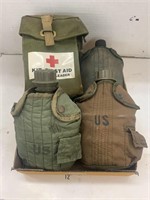 Canteens and First Aid Bag
