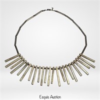 Vintage Taxco Sterling Silver Fringe Necklace