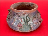 Hand Made Aquatic Theme Terra Cotta Pot