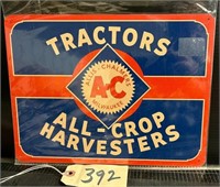 A-C Tractors Metal Sign