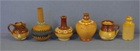 Six assorted Doulton stone ware miniatures