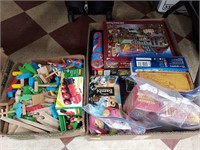 2 BOXES OF PUZZLES & TOYS