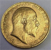 22K  8G 1910 Edwardvs Coin