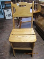 Pine Chair/Ladder Foldable-34T