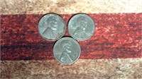 3 x 1943 Wheat Pennies