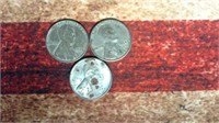 3 x 1943 Wheat Pennies