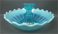 N'Wood Blue Opal Wide Panel Epergne Base Only