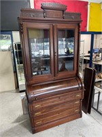 Large Secretary Style Cylinder Desk