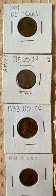 7 Rolls of Various Older Years US Coins
