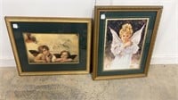 Two Framed Angel Prints