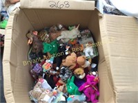 BOX OF BENNIE BABIES, STUFFED ANIMALS