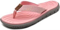 KuaiLu Women's Arch Support Flip Flops Ladies