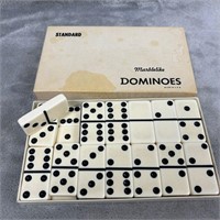 Vintage Standard Marblelike Dominoes