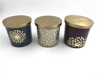 BELLEVUE CANDLES SET OF THREE-NEW