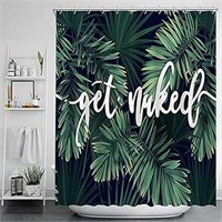 Tropical Palm Shower Curtain Set