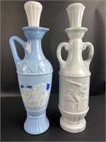 Pair of Greek Glass Decanters