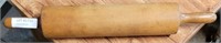 BIG WOOD ROLLING PIN WITH WOOD HANDLES