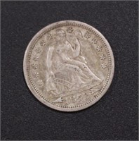 US Coins 1853 Seated Liberty Dime, circulated