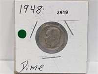 1948-S 90% Silv Roos Dime