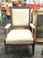 Antique Victorian Eastlake Side Arm Chair