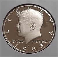 PROOF KENNEDY HALF DOLLAR-1983-S