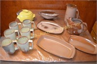 Frankoma Cups, Bowls, Platters, Pitcher