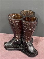 Fenton glass shoe 3 boots