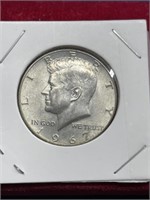 1967 Kennedy half dollar coin 40% silver