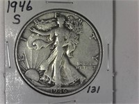 1946-S Walking Liberty Half Dollar