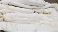 Queen Sz White With Gold Trm Comforter