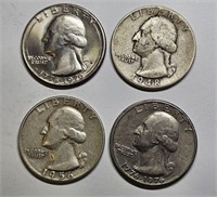 Lot of Four Quarters 1976/1948/1956
