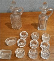 819 - MIXED LOT VINTAGE GLASS: PLEASE SEE PICTURES