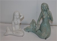 Mermaids set 2 Home Decor 9.5" Tall