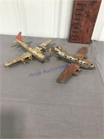 2 toy airplanes