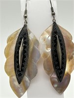 Sterling Silver Mother of Pearl Fine Earrings