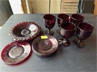 Plates and Wine Glasses